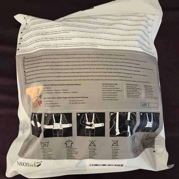 NEOTech Black Back Brace with Suspenders - Size XXL - Picture 3 of 3